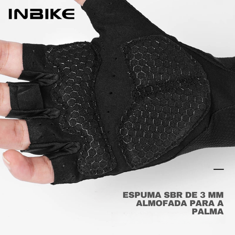 Luva Profissional Ciclismo Anti Derrapante - INBIKE