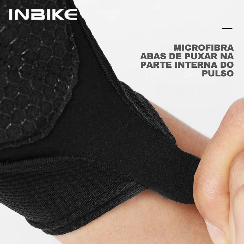 Luva Profissional Ciclismo Anti Derrapante - INBIKE