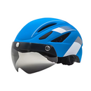 capacete de bicicleta com óculos