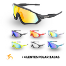 Kit Óculos Polarizado Cycle 4 Lentes | Tyer Sports