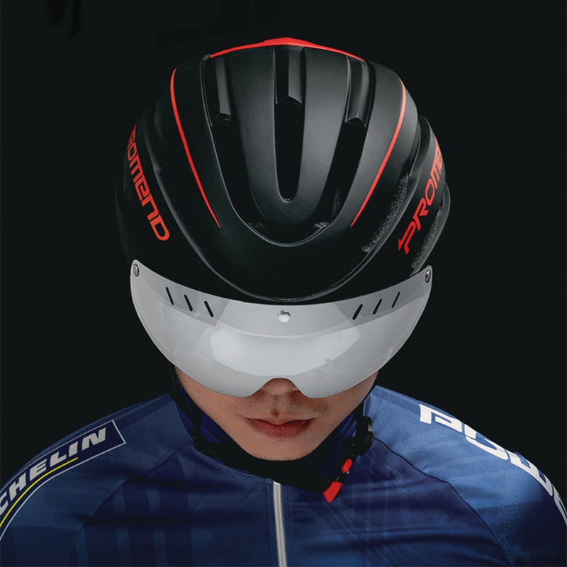 Capacete de Ciclismo Promend com viseira | Tyer Sports