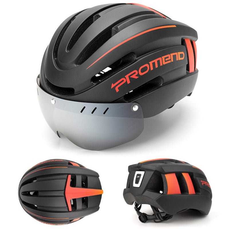 Capacete de Ciclismo Promend com viseira | Tyer Sports