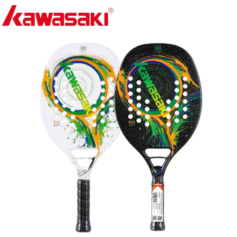 Raquete Beach Tenis Carbono - KAWASAKI 12K TYER + Bolsa