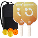 Raquetes de Pickleball Com 4 Bolas Mais Bolsa de Brinde | Yuzumomo