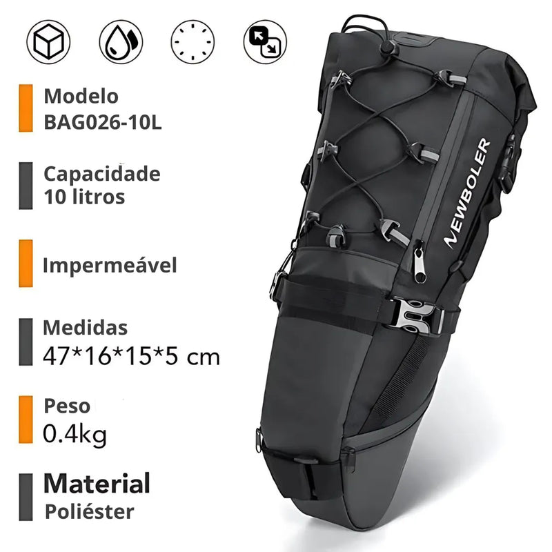 Bolsa de Selim Impermeável para Bicicleta - Tyer Adventure