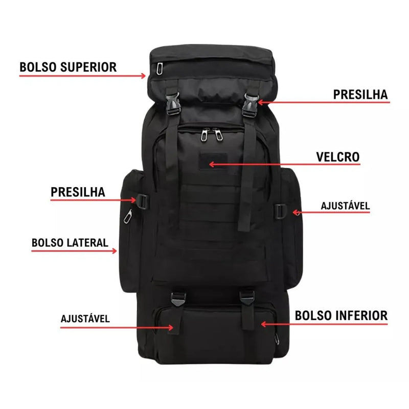 Mochila Cargueira 70 litros | Tyer Adventure