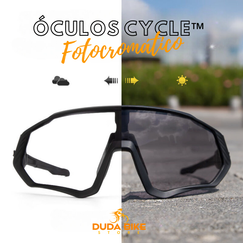 Óculos Fotocromático Cycle Tyer + BRINDE LUVA ULTRAGEL